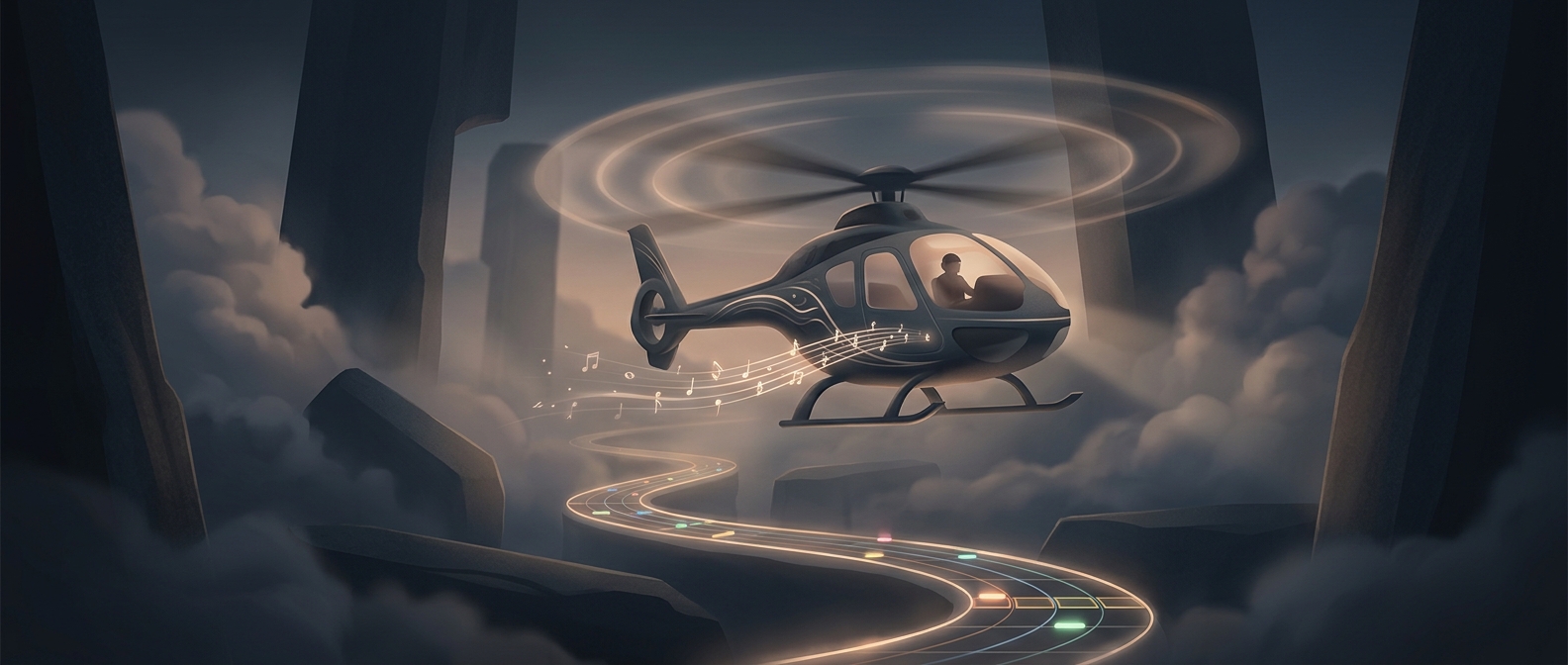 Guitar Hero almost featured a musical helicopter