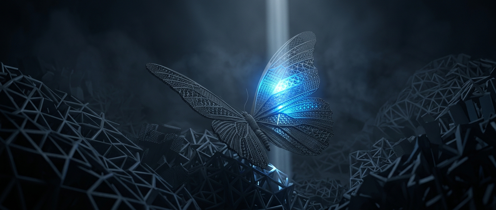 The Morpho butterfly's blue is an optical illusion