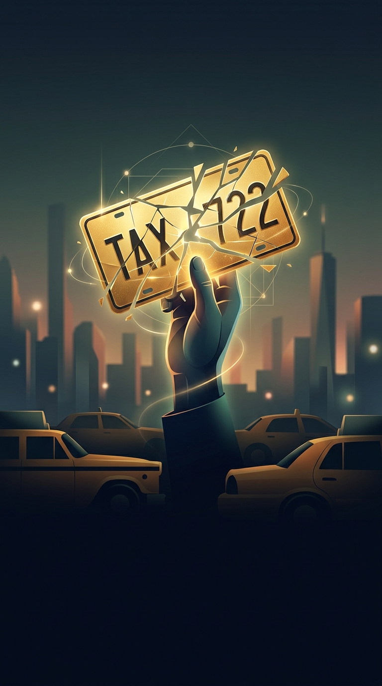 Why did a simple metal license plate attached to the hood of New York City taxis once cost over one million dollars?