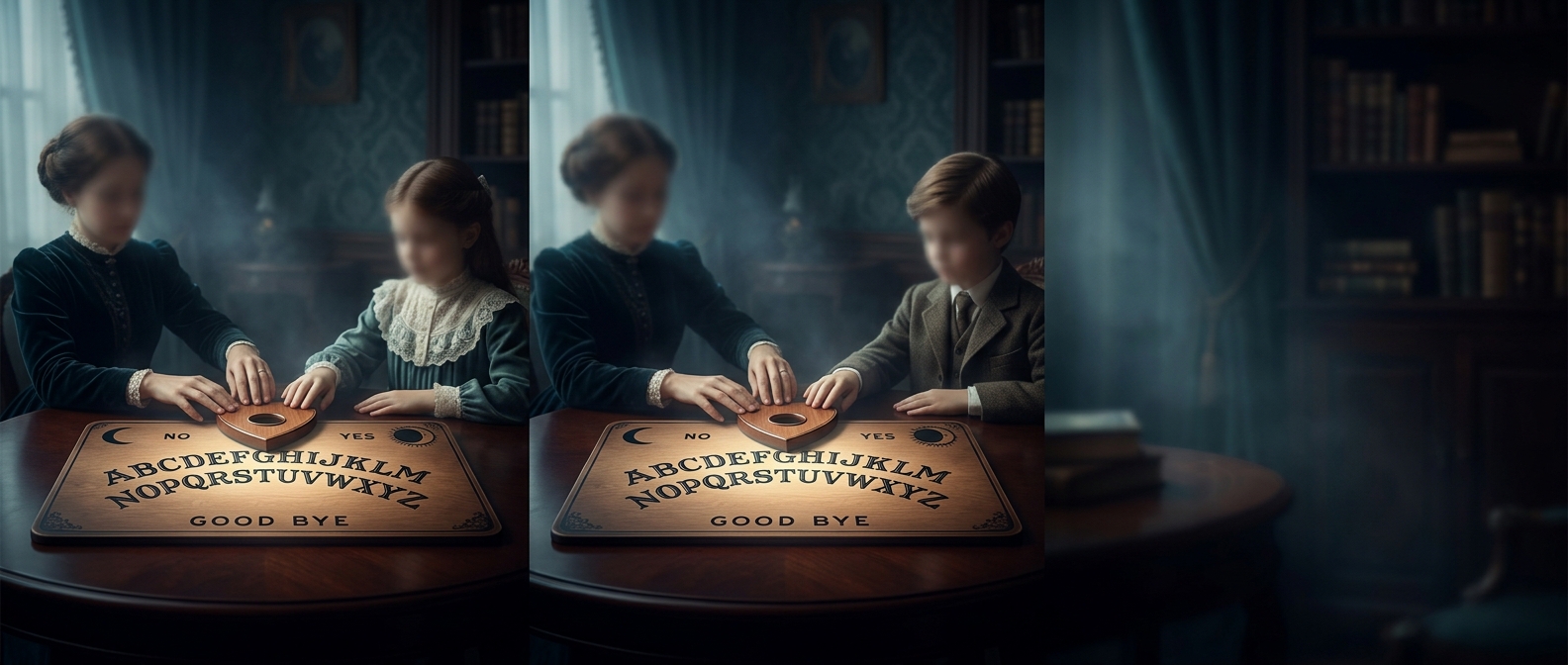 Ouija boards were initially patented and aggressively marketed as a fun family parlor game
