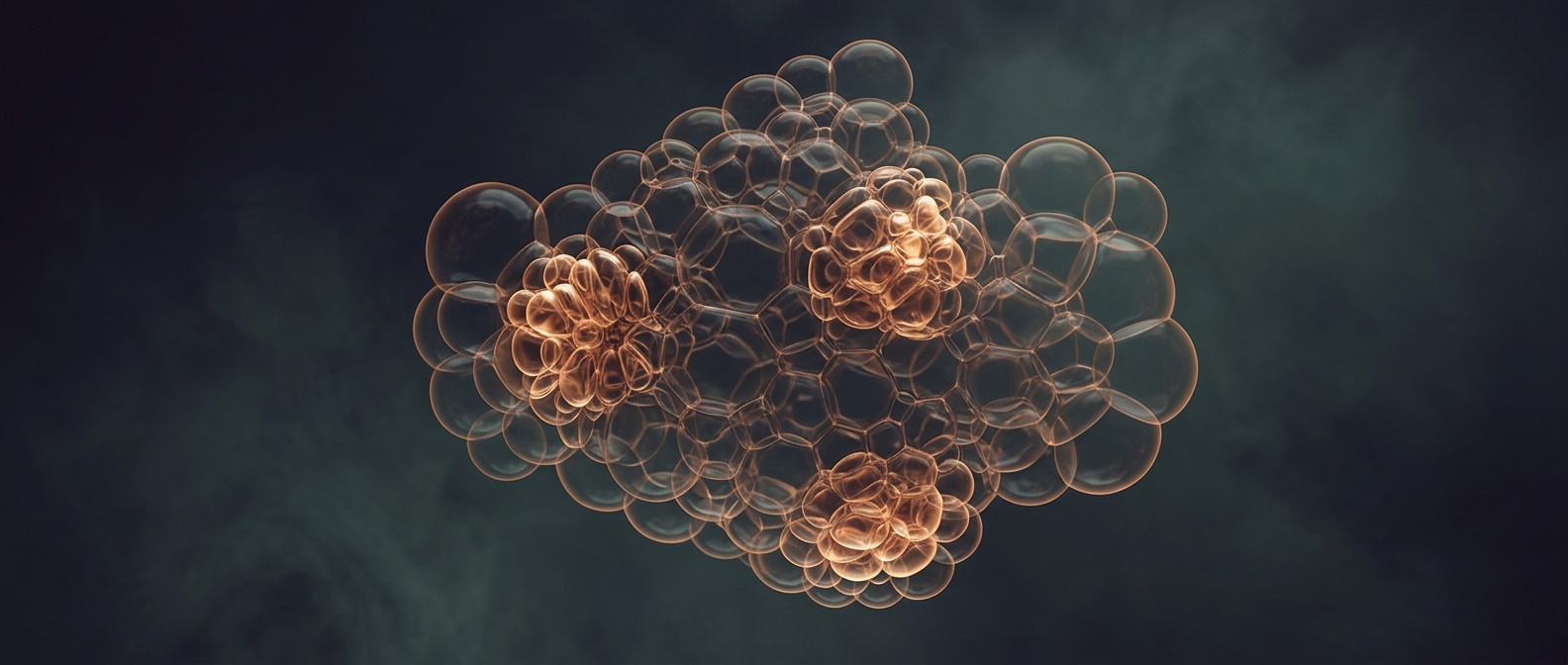 Polyurethane bubbles compress and slowly regain original form