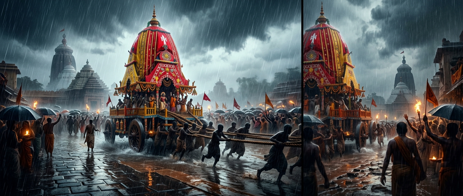 Why millions brave monsoon rain for this festival