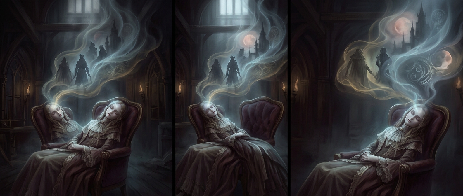 Кукла в Bloodborne иногда засыпает и видит сны
