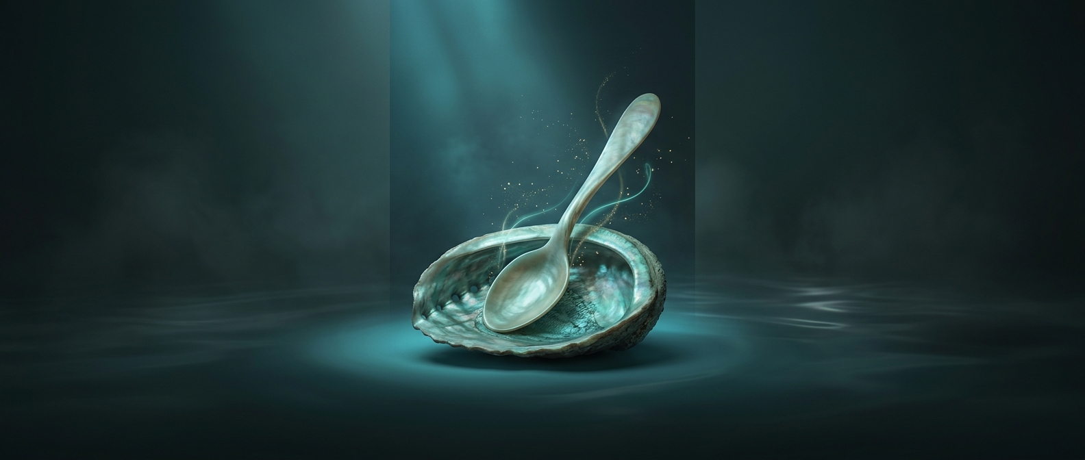 Your spoon began as a hollow shell