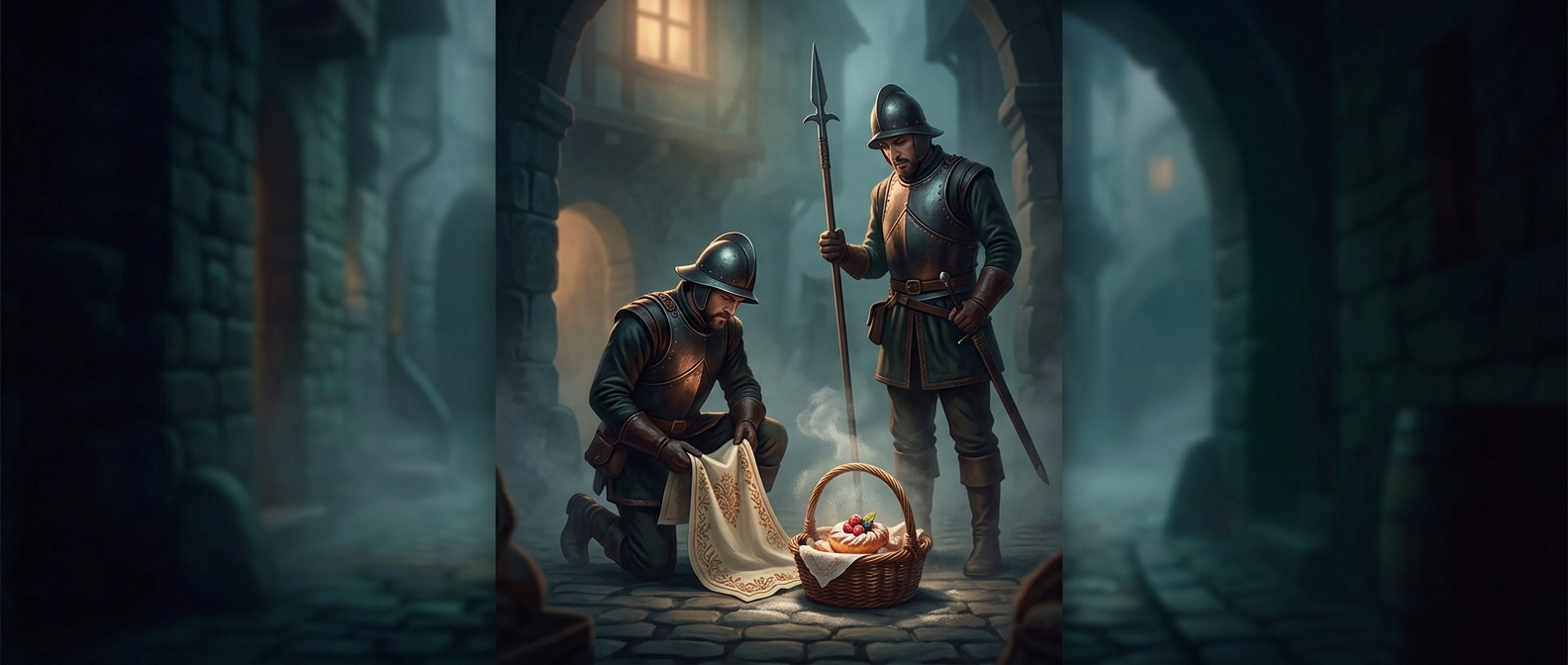 Why town guards taunt heroes about stolen pastries