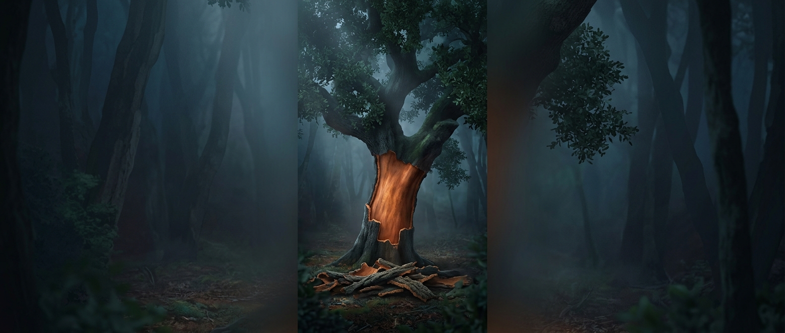The tree that survives having its bark stripped