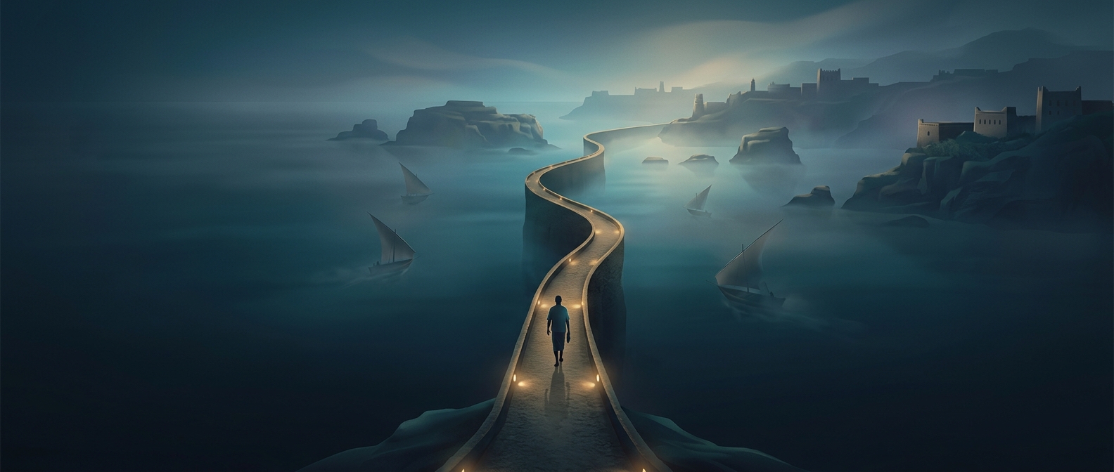 Single lane bridge ended island isolation