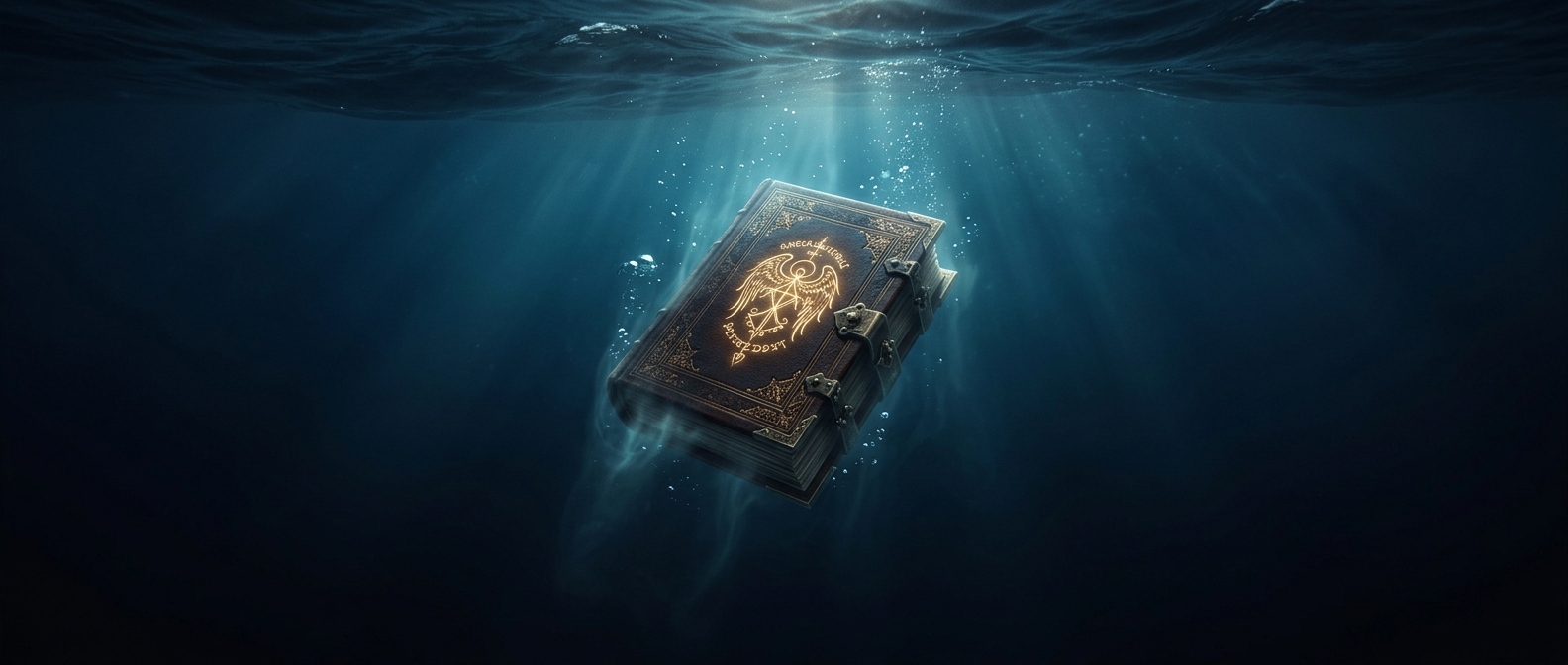 Angels tossed Adam's magical apology book into the ocean