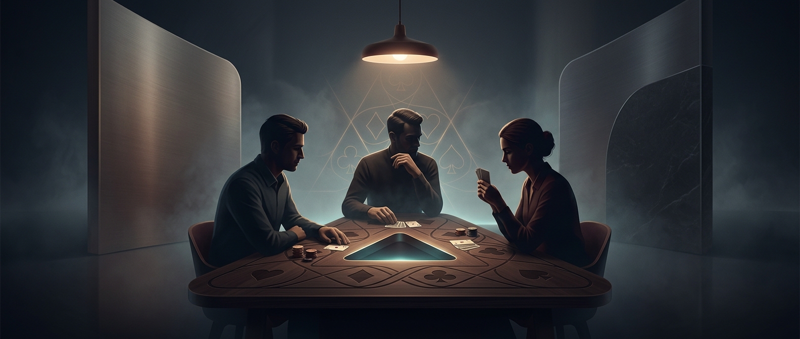 Скат требует ровно трех крайне внимательных игроков