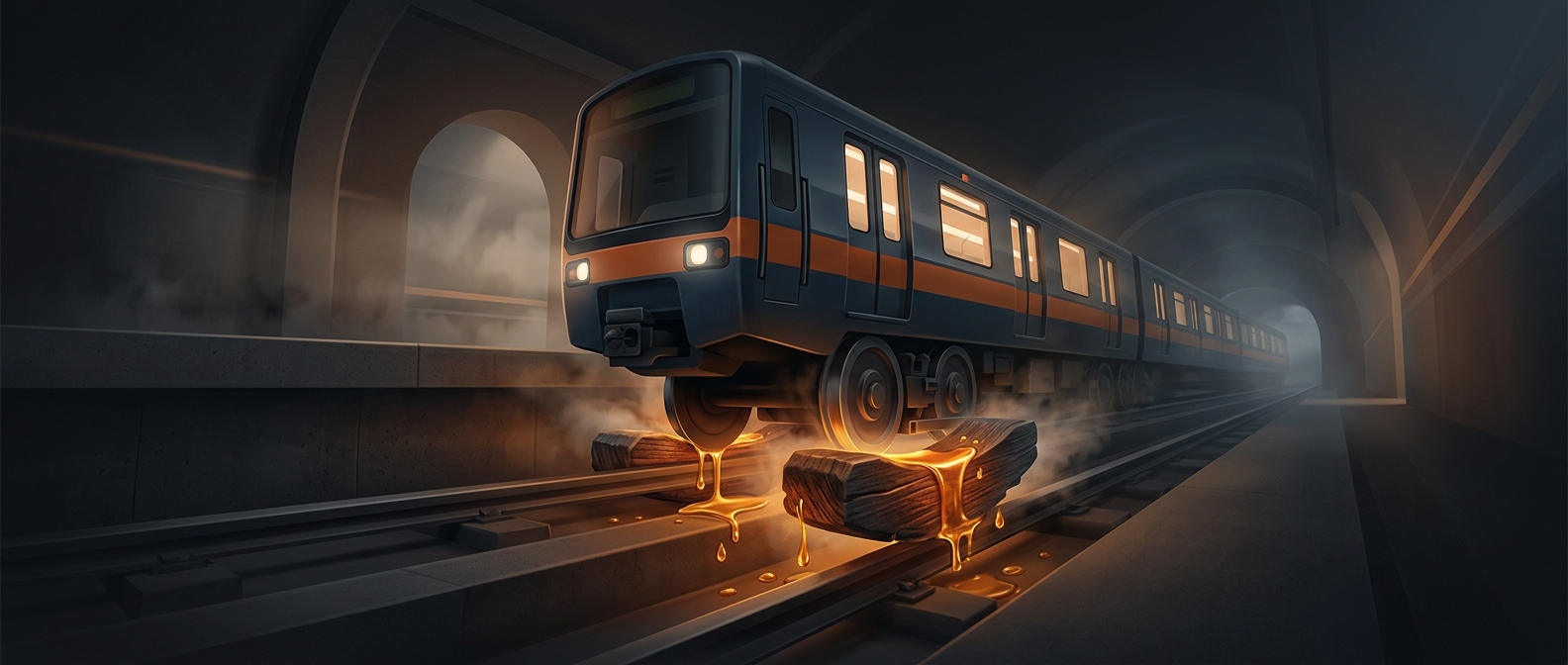 Montreal’s subway brakes are made of oiled wood