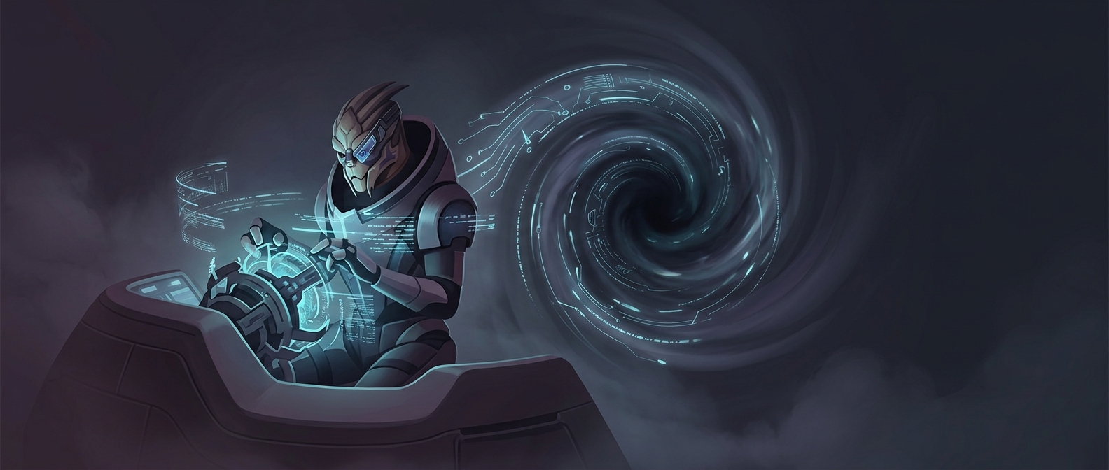 Why Garrus is always busy calibrating