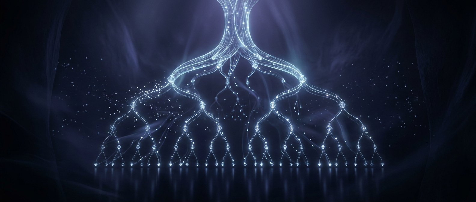 Binary trees invert themselves to sort stored variables