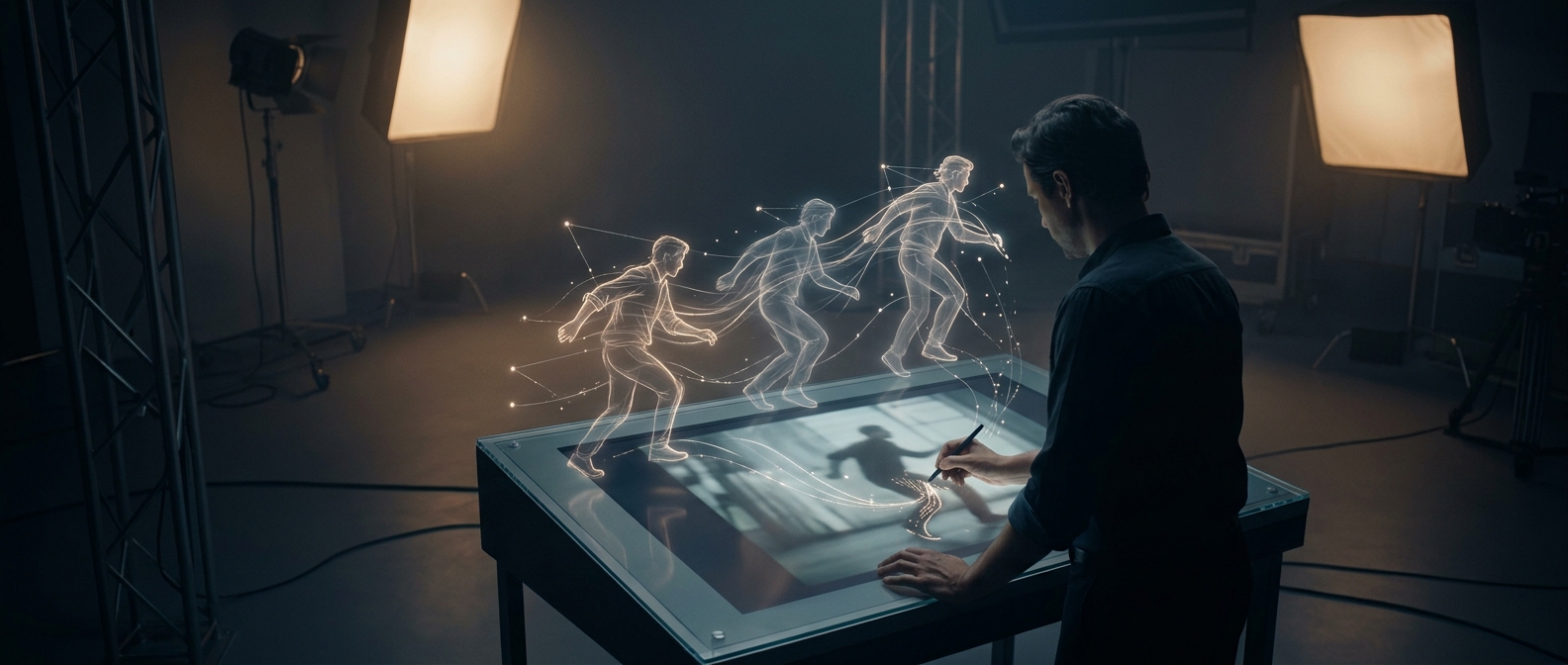 Rotoscoping requires tracing live footage frame by frame