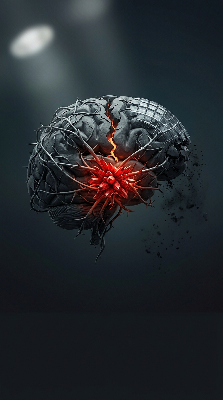 Chronic stress fundamentally alters your brain chemistry by thickening the amygdala, which is the exact neural center responsible for processing fear and anxiety.