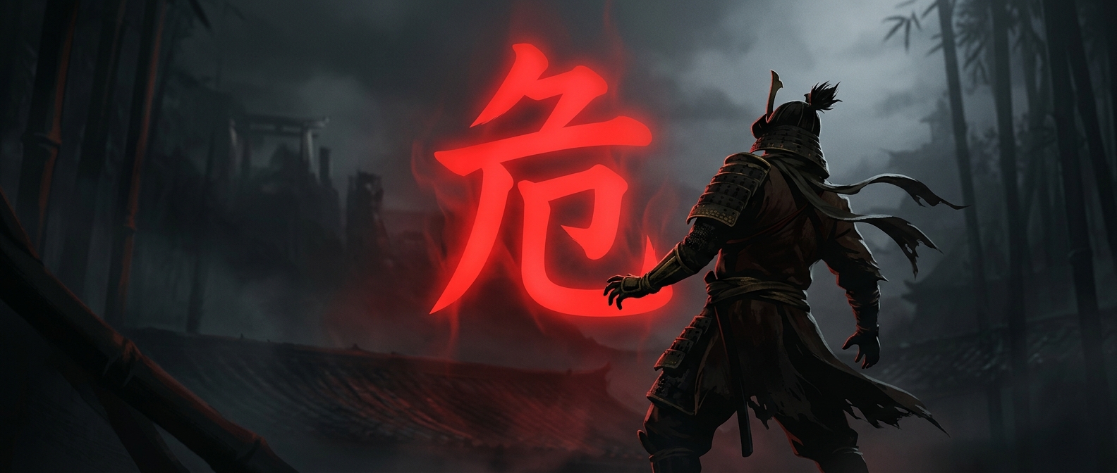 Why Sekiro flashes a red warning before danger