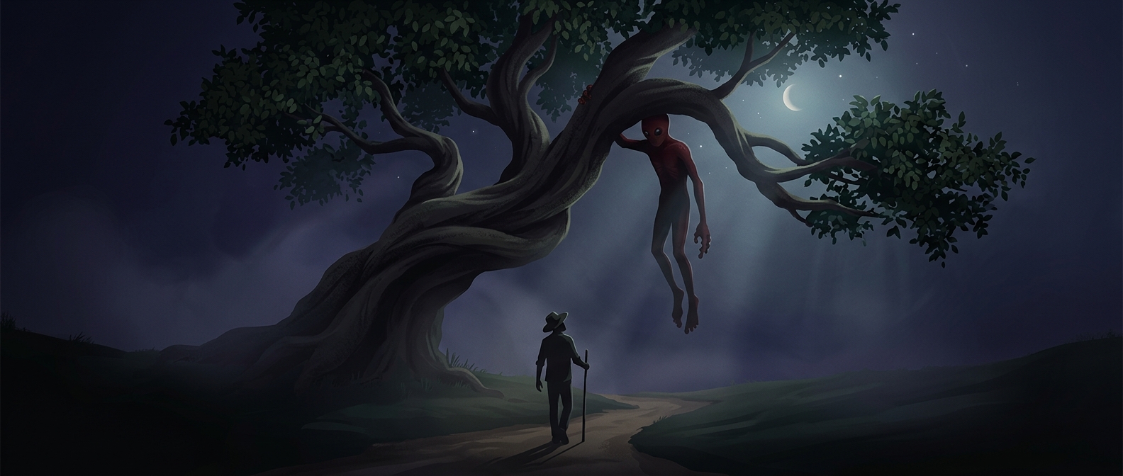 Yara-ma-yha-who drops from fig trees to swallow people