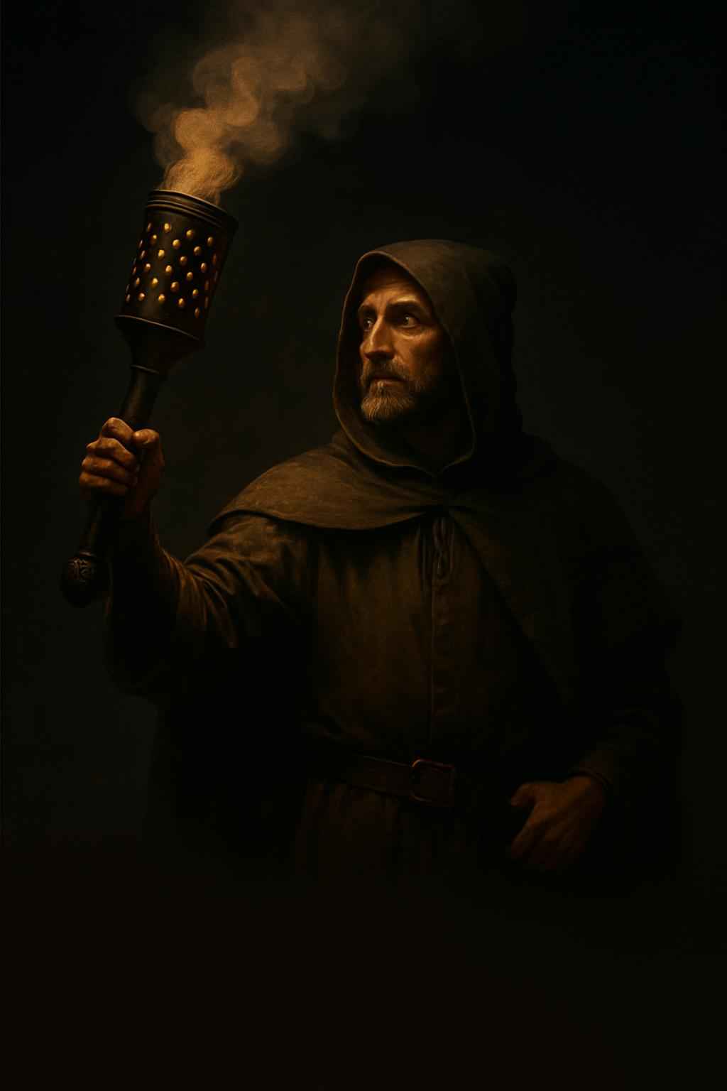In 14th‑century Paris, the city watchmen carried hollow, perforated clubs filled with burning herbs to signal hour shifts.