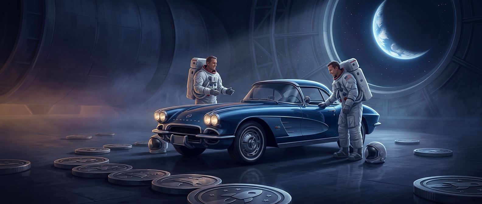 Apollo astronauts could lease a Corvette for $1 a year