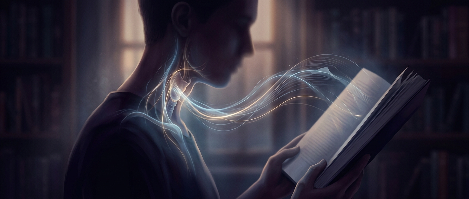 Your vocal cords move when you read silently