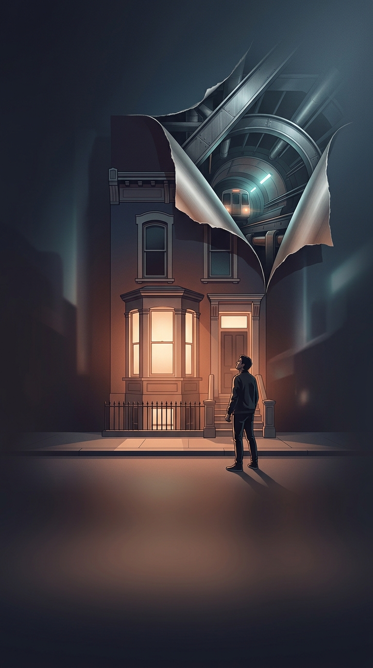Why do massive transit systems like the London Underground own fake residential houses?