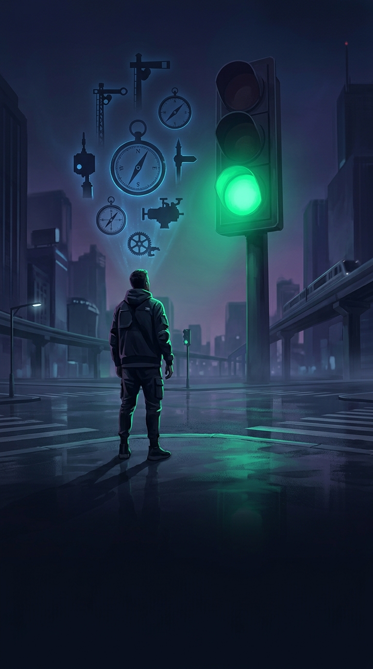 Why is green universally used as the "go" signal on modern traffic lights worldwide?