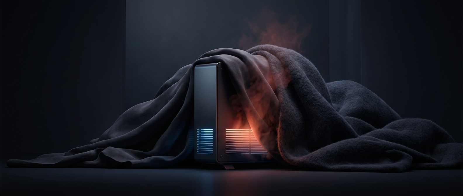 Why your laptop overheats on your lap