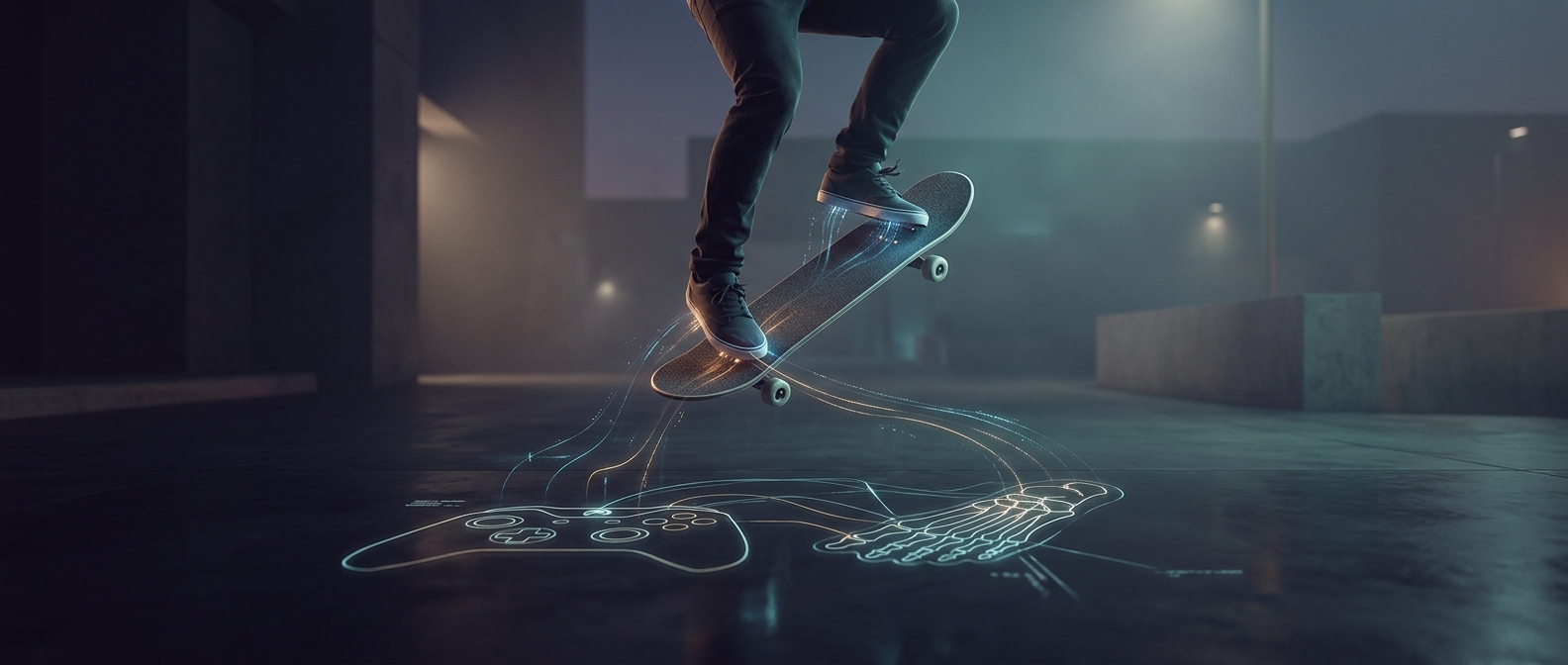 This skating game makes you use your feet