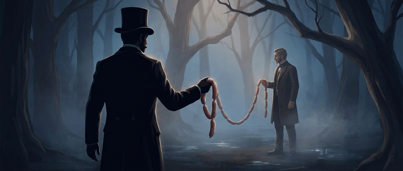The duel where the weapons were sausages