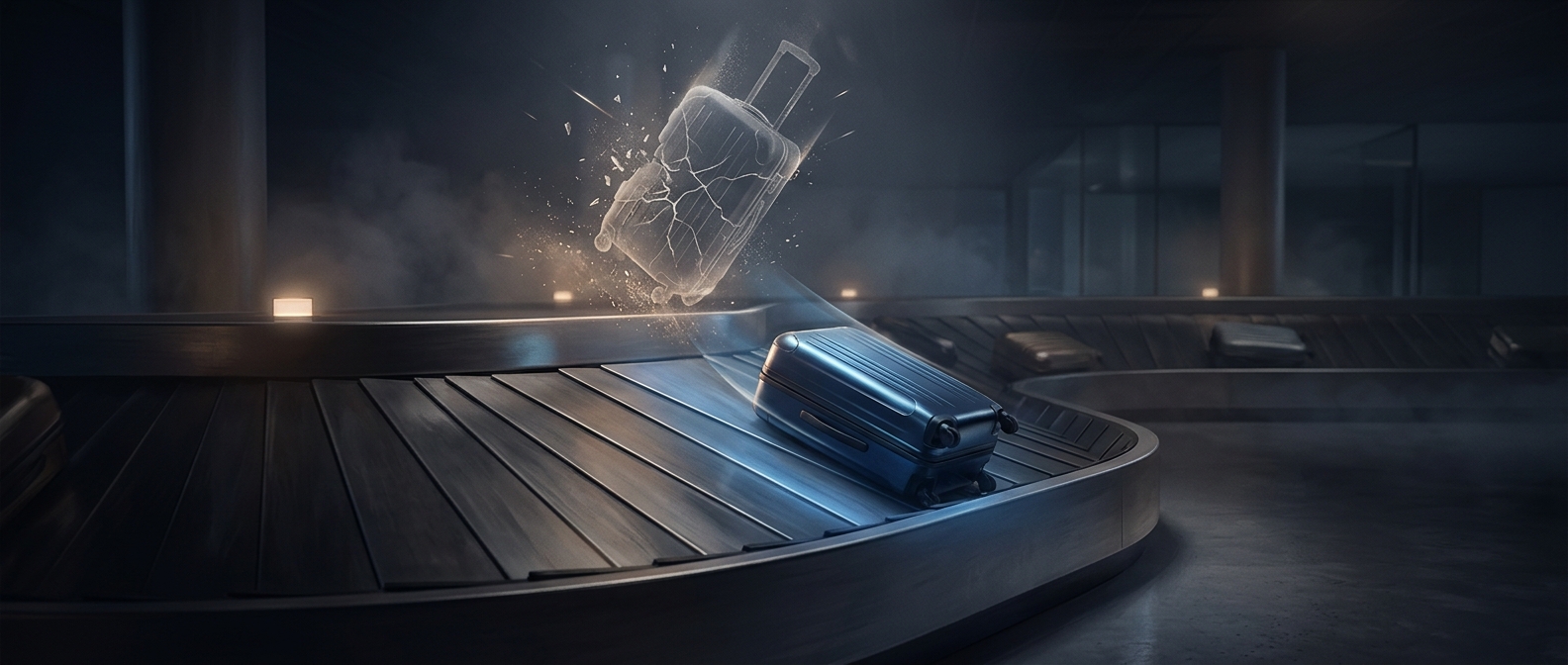 Why airport baggage belts are tilted