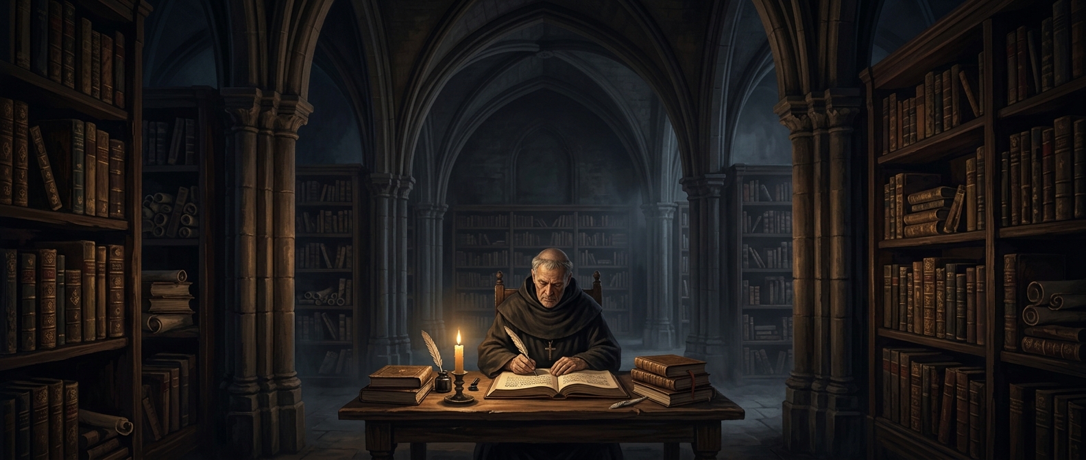 Monasteries held absolute monopolies on written knowledge