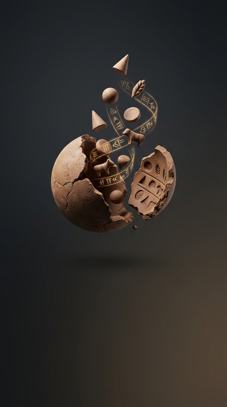 Before the invention of modern coinage, ancient Mesopotamians used standardized clay tokens to record financial transactions, debt obligations, and agricultural inventories as early as 8000 BC.