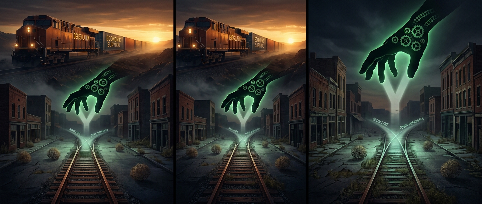 Why rural rail lines were abandoned
