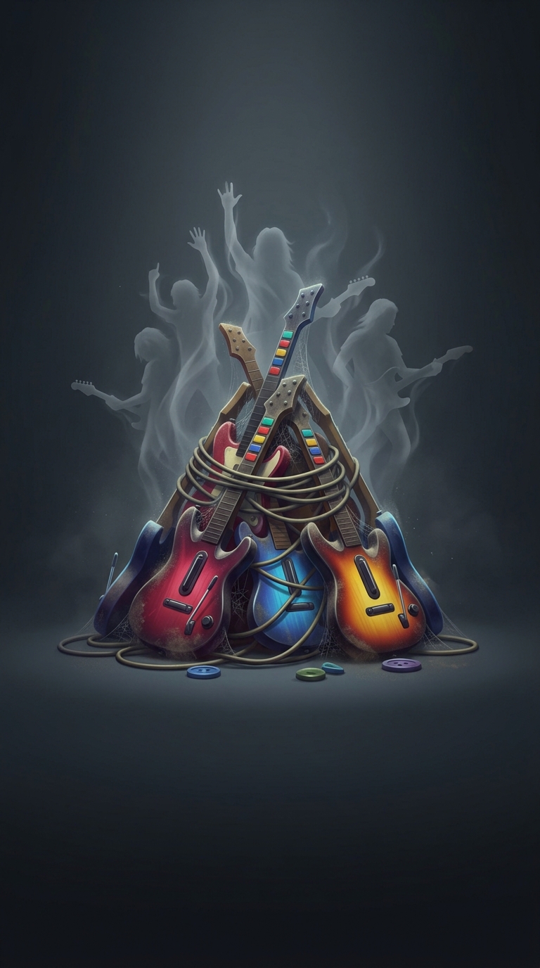 Harmonix разработала Guitar Hero с использованием пластиковых контроллеров-инструментов, которые были сильно вдохновлены относительно малоизвестной японской аркадной франшизой…