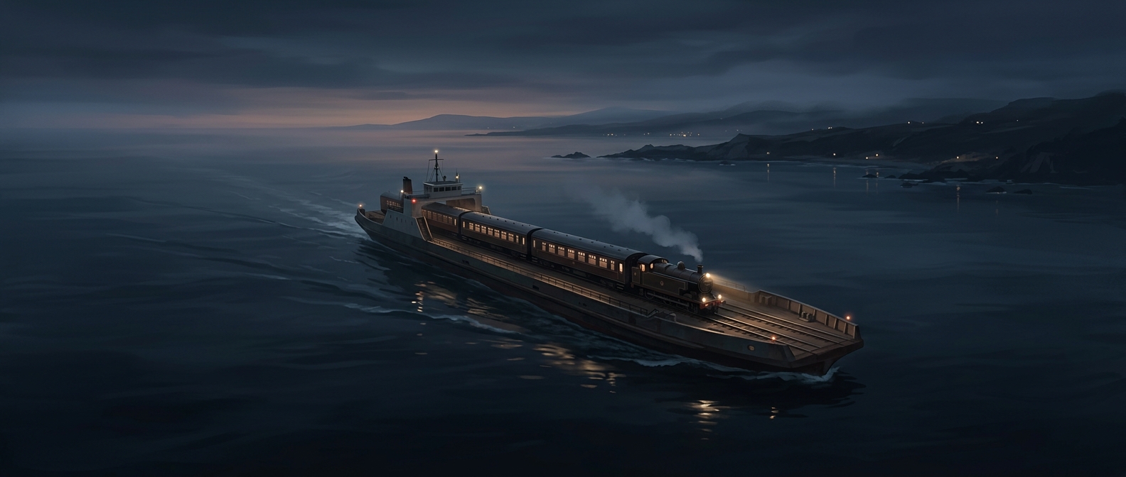 When trains had to board ferries