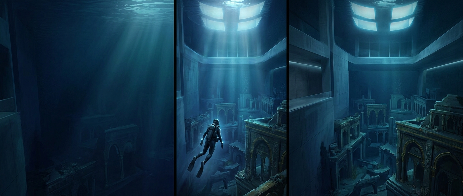 Dubai built a sunken city inside the world's deepest pool