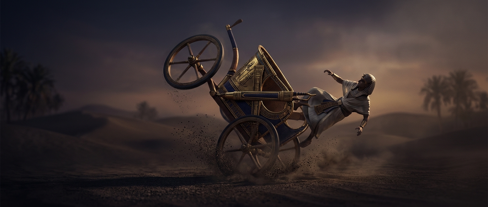 Ancient royal chariots possessed zero lateral stability