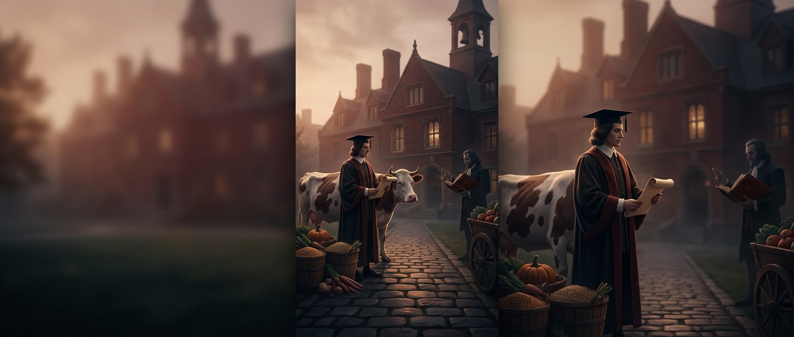 When Harvard accepted cows as tuition