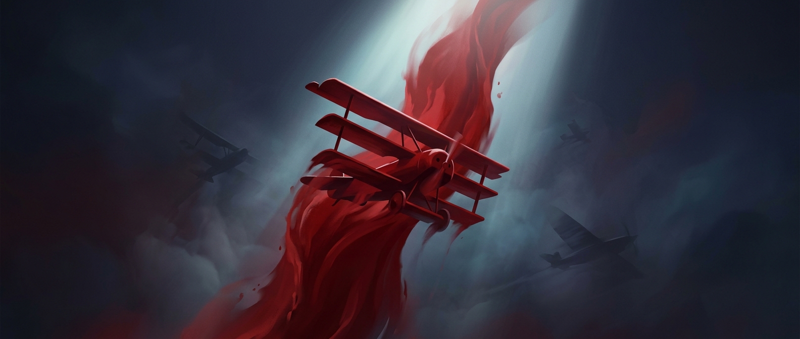 The Red Baron painted his plane bright red