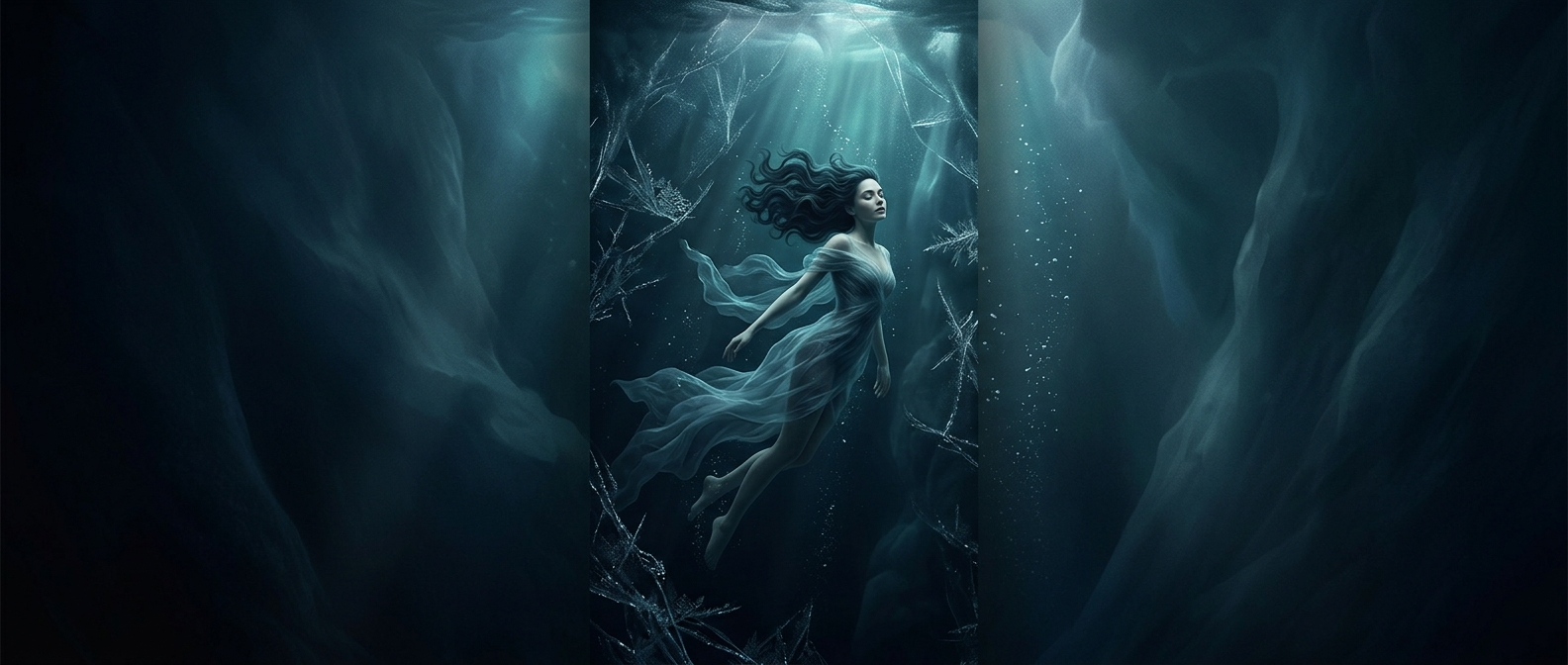 Undines comfortably reside in freezing cold water
