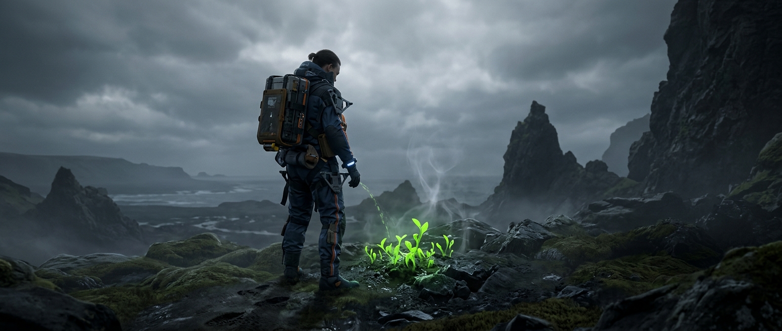 В Death Stranding моча выращивает грибы