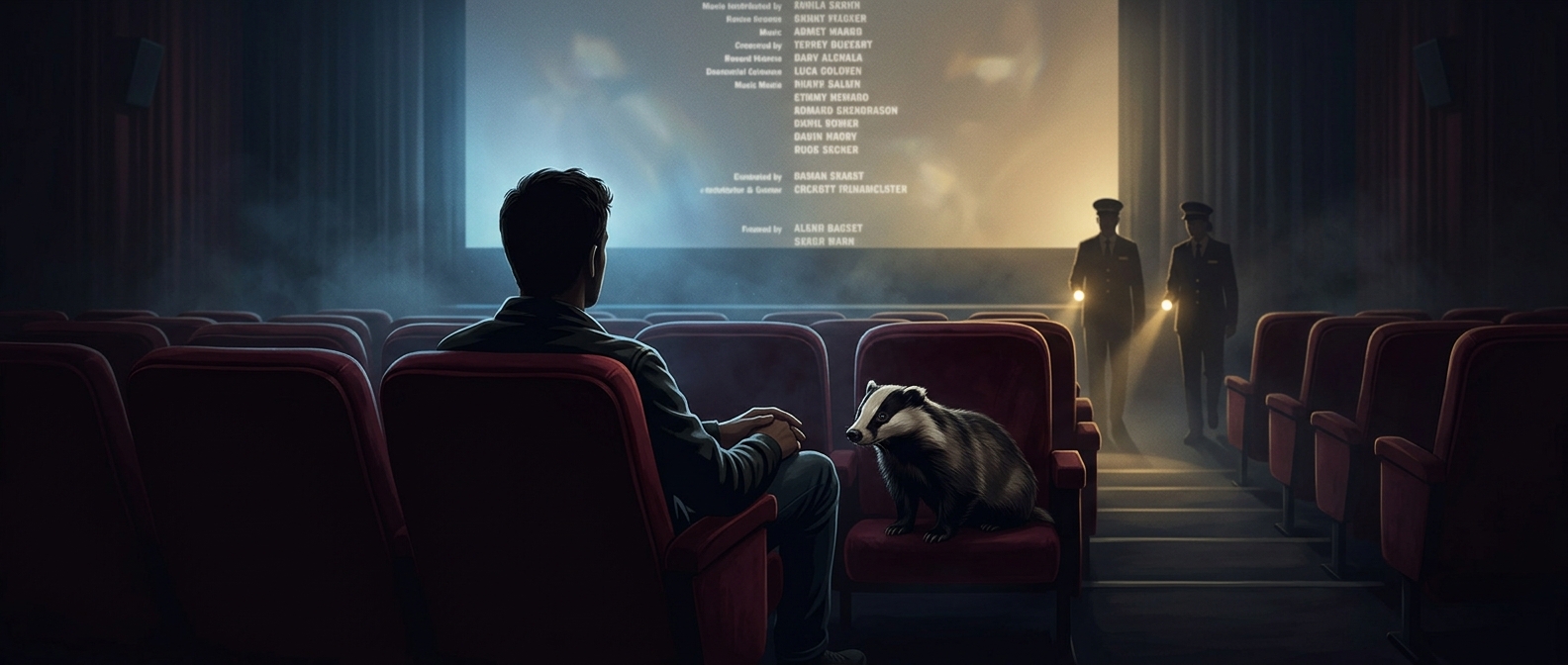 A moviegoer was arrested for bringing a badger