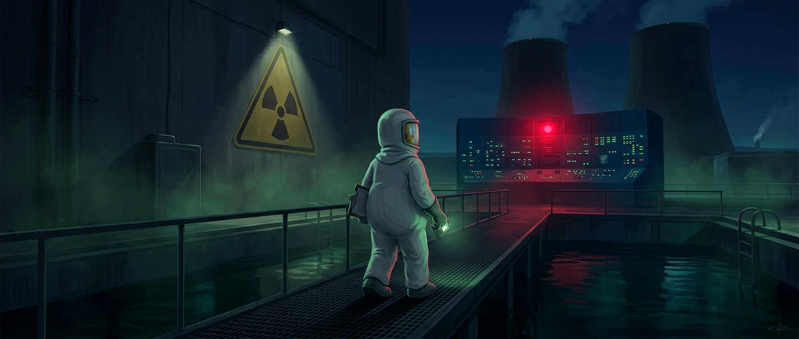 Homer Simpson serves as a nuclear safety inspector