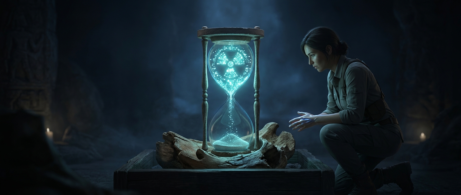 Carbon dating measures the radioactive decay of carbon-14