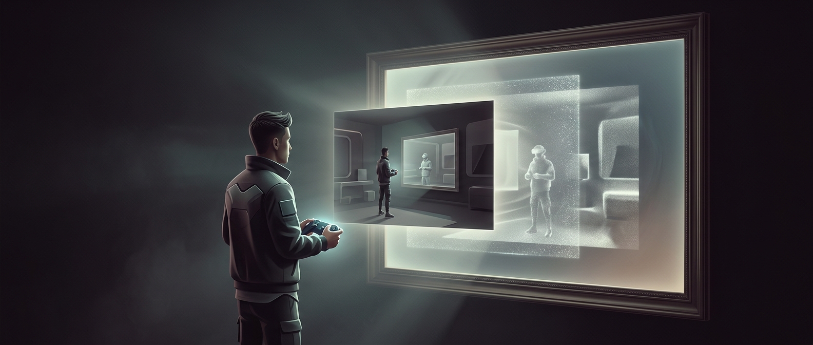 A game mirror may render the room twice