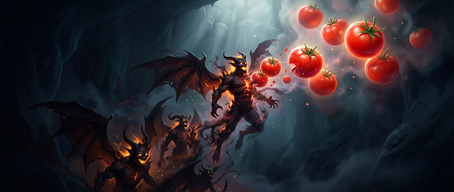 Why game demons can look like angry tomatoes