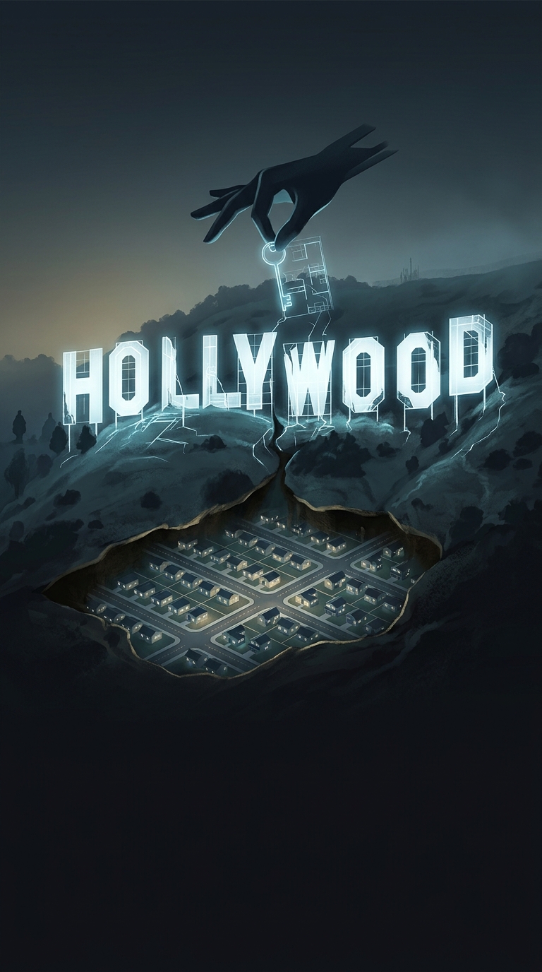 The globally recognized Hollywood sign in Los Angeles wasn't built for the film industry. What was its original purpose?