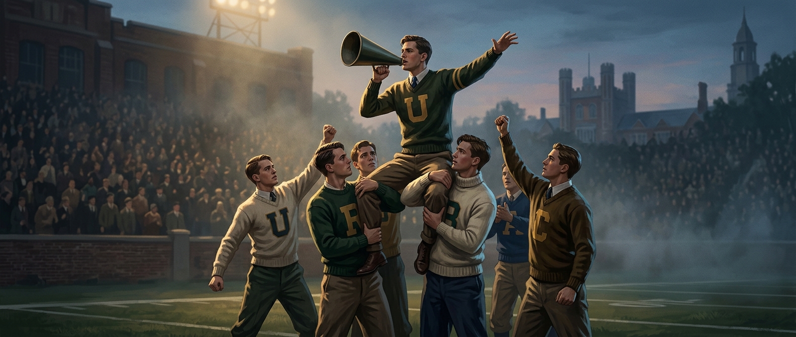 Cheerleading began as a men-only college tradition