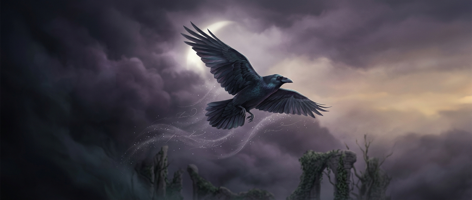 Crows serve as messengers of transition