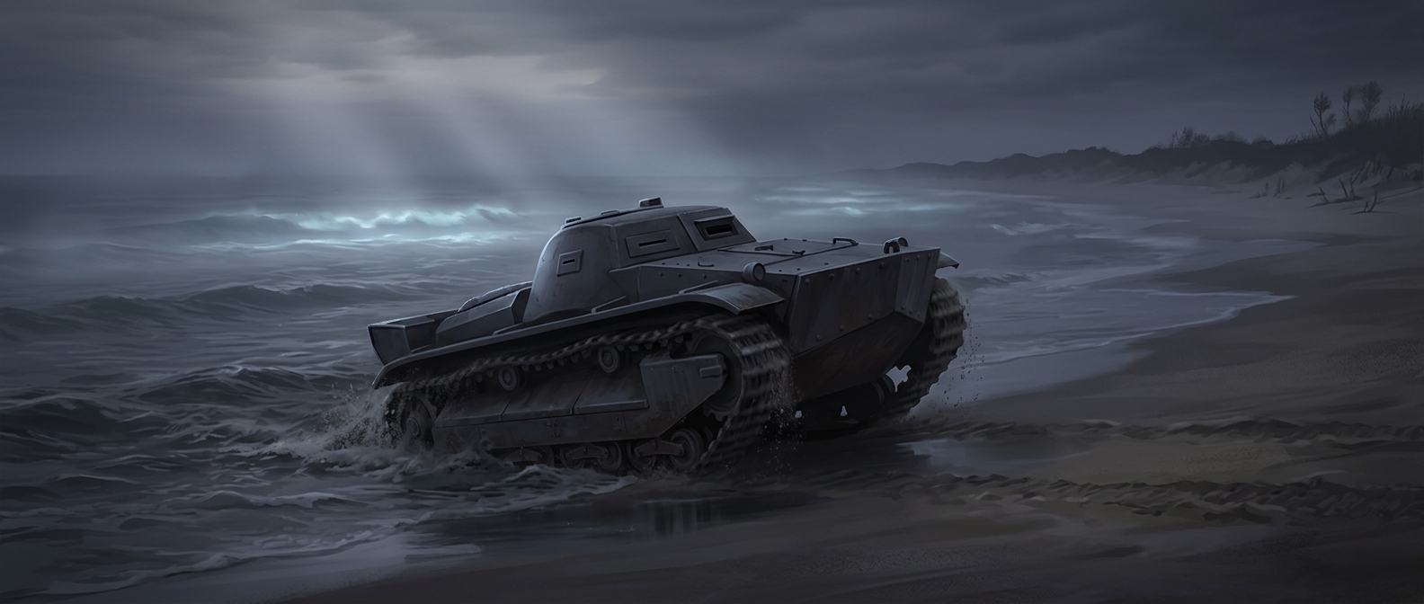 The tank that was supposed to swim to Britain