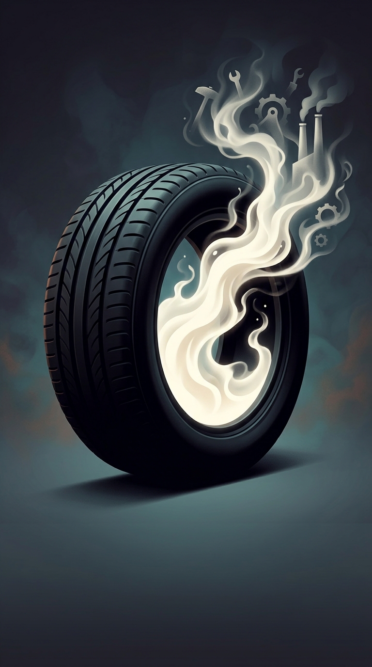 Natural rubber is naturally milky white, so what shocking reason dictates why every modern tire is black?
